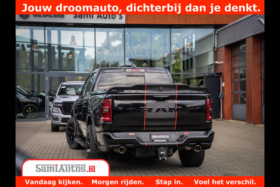 Dodge Ram 1500 Night Premium | Full Option | De Meest Luxe Pick-Up in zijn Klasse | Comfortabele Dubbele Cabine met Royale 5 Zitplaatsen | BPM vrij | Nu Leverbaar uit Voorraad | Voorraad Nr 2283 - 3326