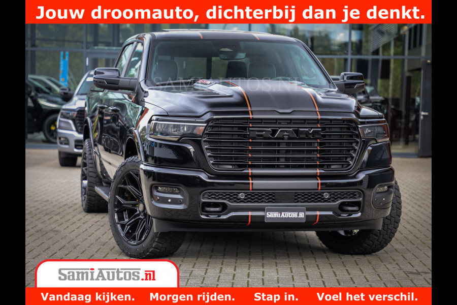 Dodge Ram 1500 Night Premium | Full Option | De Meest Luxe Pick-Up in zijn Klasse | Comfortabele Dubbele Cabine met Royale 5 Zitplaatsen | BPM vrij | Nu Leverbaar uit Voorraad | Voorraad Nr 2283 - 3326