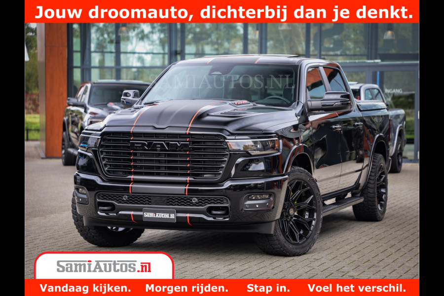 Dodge Ram 1500 Night Premium | Full Option | De Meest Luxe Pick-Up in zijn Klasse | Comfortabele Dubbele Cabine met Royale 5 Zitplaatsen | BPM vrij | Nu Leverbaar uit Voorraad | Voorraad Nr 2283 - 3326