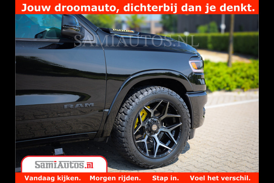 Dodge Ram 1500 Limited Night H.O 540HP 706Nm | Massage + Full Option | De Meest Luxe en Volle Pick-Up in zijn Klasse | Comfortabele Dubbele Cabine met Royale 5 Zitplaatsen | BPM vrij | Nu Leverbaar uit Voorraad | Voorraad Nr 2338 - 5404