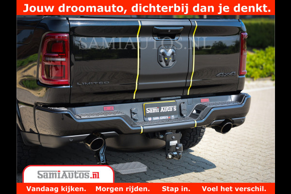 Dodge Ram 1500 Limited Night H.O 540HP 706Nm | Massage + Full Option | De Meest Luxe en Volle Pick-Up in zijn Klasse | Comfortabele Dubbele Cabine met Royale 5 Zitplaatsen | BPM vrij | Nu Leverbaar uit Voorraad | Voorraad Nr 2338 - 5404