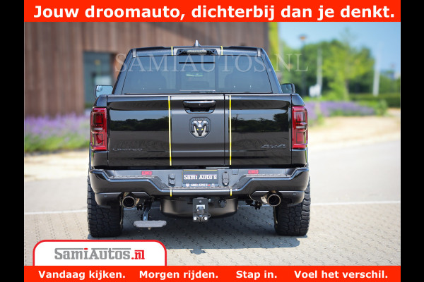 Dodge Ram 1500 Limited Night H.O 540HP 706Nm | Massage + Full Option | De Meest Luxe en Volle Pick-Up in zijn Klasse | Comfortabele Dubbele Cabine met Royale 5 Zitplaatsen | BPM vrij | Nu Leverbaar uit Voorraad | Voorraad Nr 2338 - 5404