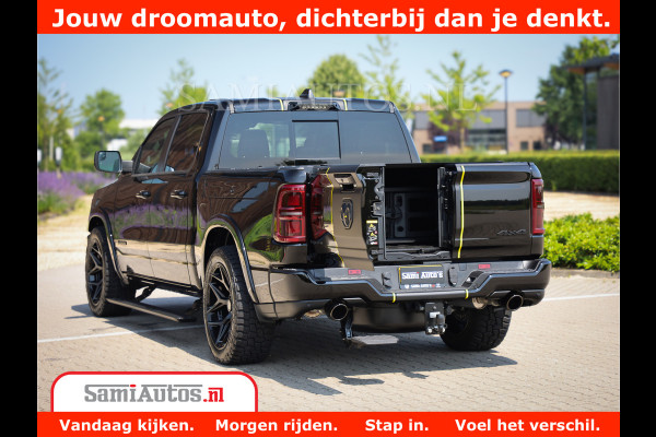 Dodge Ram 1500 Limited Night H.O 540HP 706Nm | Massage + Full Option | De Meest Luxe en Volle Pick-Up in zijn Klasse | Comfortabele Dubbele Cabine met Royale 5 Zitplaatsen | BPM vrij | Nu Leverbaar uit Voorraad | Voorraad Nr 2338 - 5404