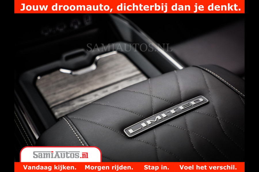 Dodge Ram 1500 Limited Night H.O 540HP 706Nm | Massage + Full Option | De Meest Luxe en Volle Pick-Up in zijn Klasse | Comfortabele Dubbele Cabine met Royale 5 Zitplaatsen | BPM vrij | Nu Leverbaar uit Voorraad | Voorraad Nr 2338 - 5404