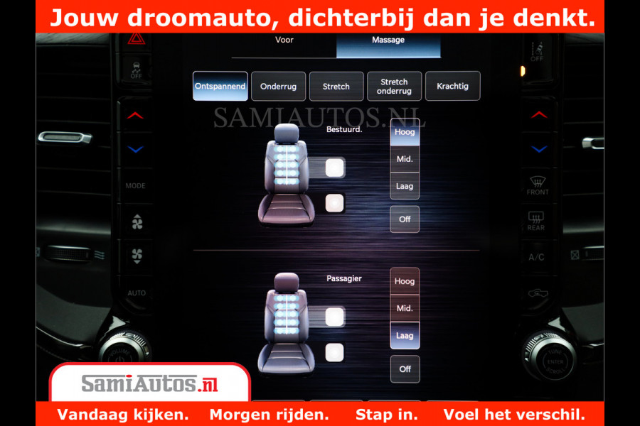 Dodge Ram 1500 Limited Night H.O 540HP 706Nm | Massage + Full Option | De Meest Luxe en Volle Pick-Up in zijn Klasse | Comfortabele Dubbele Cabine met Royale 5 Zitplaatsen | BPM vrij | Nu Leverbaar uit Voorraad | Voorraad Nr 2338 - 5404