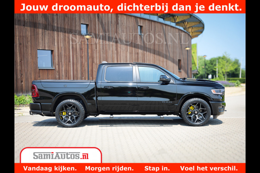 Dodge Ram 1500 Limited Night H.O 540HP 706Nm | Massage + Full Option | De Meest Luxe en Volle Pick-Up in zijn Klasse | Comfortabele Dubbele Cabine met Royale 5 Zitplaatsen | BPM vrij | Nu Leverbaar uit Voorraad | Voorraad Nr 2338 - 5404