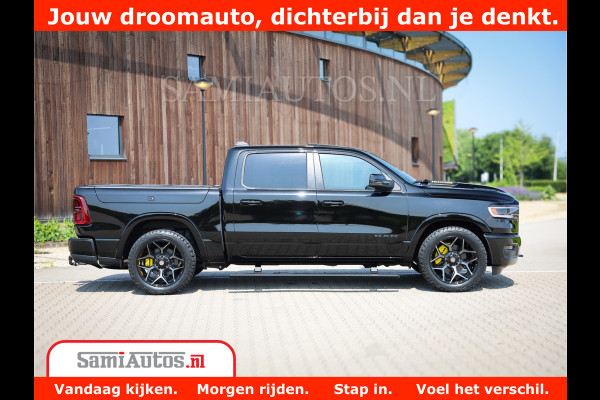 Dodge Ram 1500 Limited Night H.O 540HP 706Nm | Massage + Full Option | De Meest Luxe en Volle Pick-Up in zijn Klasse | Comfortabele Dubbele Cabine met Royale 5 Zitplaatsen | BPM vrij | Nu Leverbaar uit Voorraad | Voorraad Nr 2338 - 5404