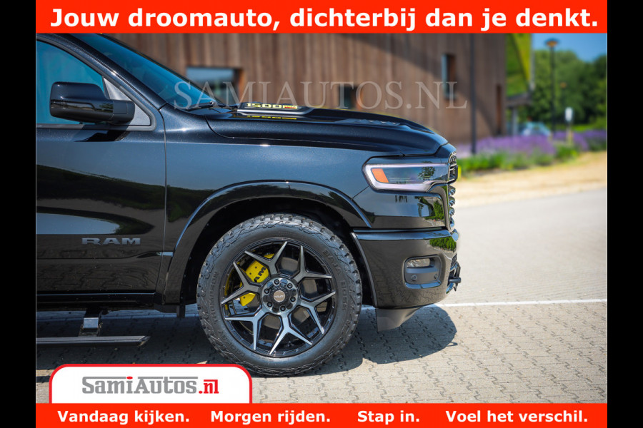 Dodge Ram 1500 Limited Night H.O 540HP 706Nm | Massage + Full Option | De Meest Luxe en Volle Pick-Up in zijn Klasse | Comfortabele Dubbele Cabine met Royale 5 Zitplaatsen | BPM vrij | Nu Leverbaar uit Voorraad | Voorraad Nr 2338 - 5404