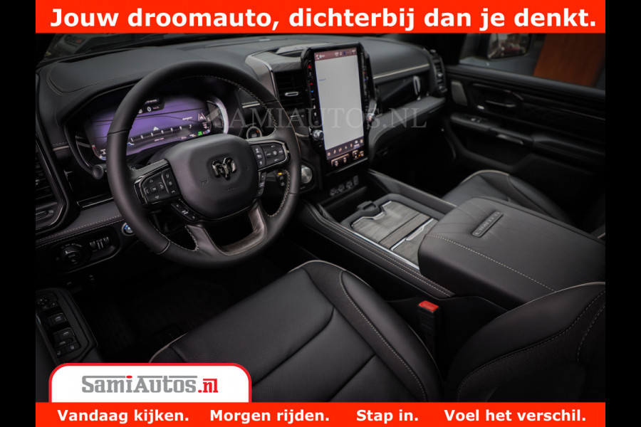 Dodge Ram 1500 Limited Night H.O 540HP 706Nm | Massage + Full Option | De Meest Luxe en Volle Pick-Up in zijn Klasse | Comfortabele Dubbele Cabine met Royale 5 Zitplaatsen | BPM vrij | Nu Leverbaar uit Voorraad | Voorraad Nr 2338 - 5404