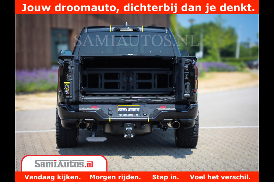 Dodge Ram 1500 Limited Night H.O 540HP 706Nm | Massage + Full Option | De Meest Luxe en Volle Pick-Up in zijn Klasse | Comfortabele Dubbele Cabine met Royale 5 Zitplaatsen | BPM vrij | Nu Leverbaar uit Voorraad | Voorraad Nr 2338 - 5404
