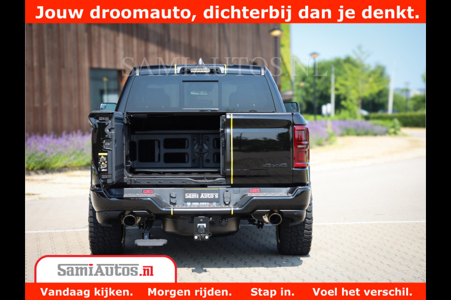 Dodge Ram 1500 Limited Night H.O 540HP 706Nm | Massage + Full Option | De Meest Luxe en Volle Pick-Up in zijn Klasse | Comfortabele Dubbele Cabine met Royale 5 Zitplaatsen | BPM vrij | Nu Leverbaar uit Voorraad | Voorraad Nr 2338 - 5404