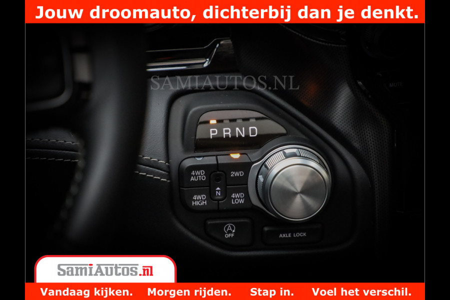 Dodge Ram 1500 Limited Night H.O 540HP 706Nm | Massage + Full Option | De Meest Luxe en Volle Pick-Up in zijn Klasse | Comfortabele Dubbele Cabine met Royale 5 Zitplaatsen | BPM vrij | Nu Leverbaar uit Voorraad | Voorraad Nr 2338 - 5404
