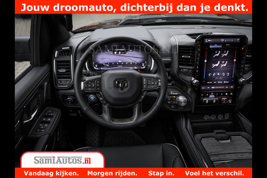 Dodge Ram 1500 Limited Night H.O 540HP 706Nm | Massage + Full Option | De Meest Luxe en Volle Pick-Up in zijn Klasse | Comfortabele Dubbele Cabine met Royale 5 Zitplaatsen | BPM vrij | Nu Leverbaar uit Voorraad | Voorraad Nr 2338 - 5404