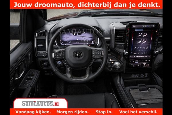 Dodge Ram 1500 Limited Night H.O 540HP 706Nm | Massage + Full Option | De Meest Luxe en Volle Pick-Up in zijn Klasse | Comfortabele Dubbele Cabine met Royale 5 Zitplaatsen | BPM vrij | Nu Leverbaar uit Voorraad | Voorraad Nr 2338 - 5404