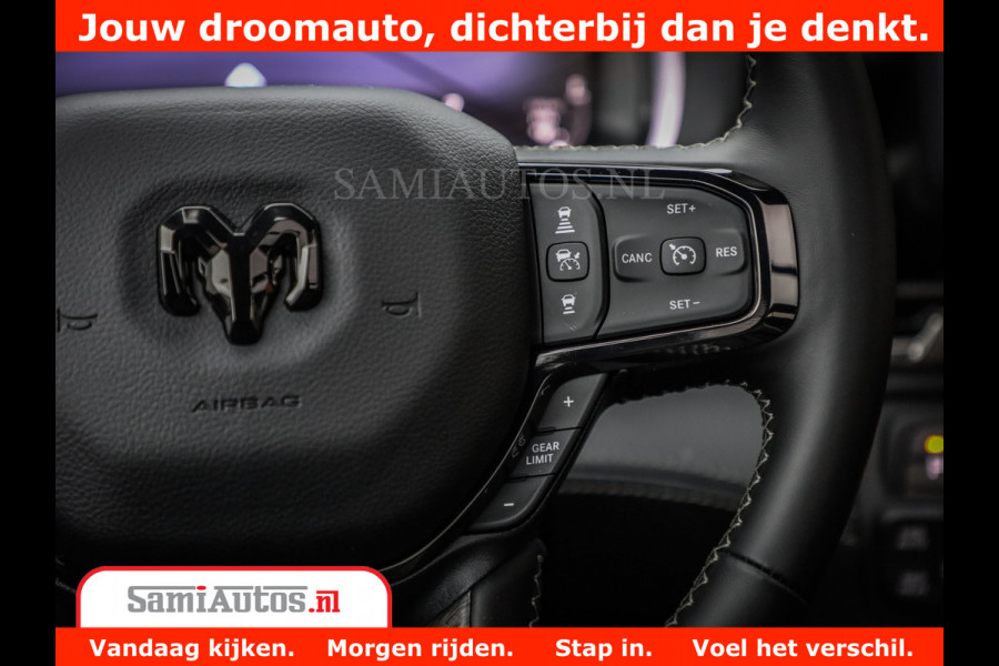 Dodge Ram 1500 Limited Night H.O 540HP 706Nm | Massage + Full Option | De Meest Luxe en Volle Pick-Up in zijn Klasse | Comfortabele Dubbele Cabine met Royale 5 Zitplaatsen | BPM vrij | Nu Leverbaar uit Voorraad | Voorraad Nr 2338 - 5404