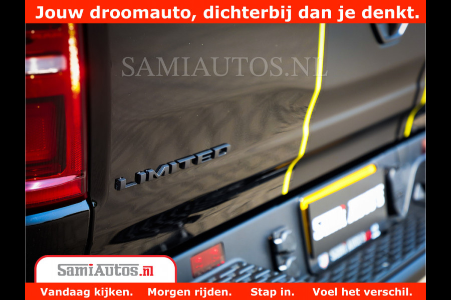 Dodge Ram 1500 Limited Night H.O 540HP 706Nm | Massage + Full Option | De Meest Luxe en Volle Pick-Up in zijn Klasse | Comfortabele Dubbele Cabine met Royale 5 Zitplaatsen | BPM vrij | Nu Leverbaar uit Voorraad | Voorraad Nr 2338 - 5404