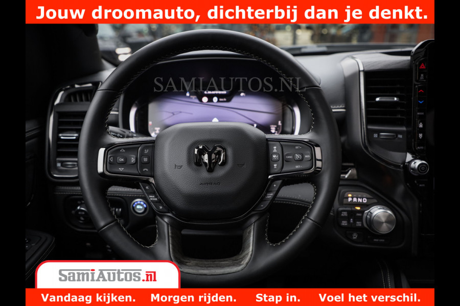 Dodge Ram 1500 Limited Night H.O 540HP 706Nm | Massage + Full Option | De Meest Luxe en Volle Pick-Up in zijn Klasse | Comfortabele Dubbele Cabine met Royale 5 Zitplaatsen | BPM vrij | Nu Leverbaar uit Voorraad | Voorraad Nr 2338 - 5404