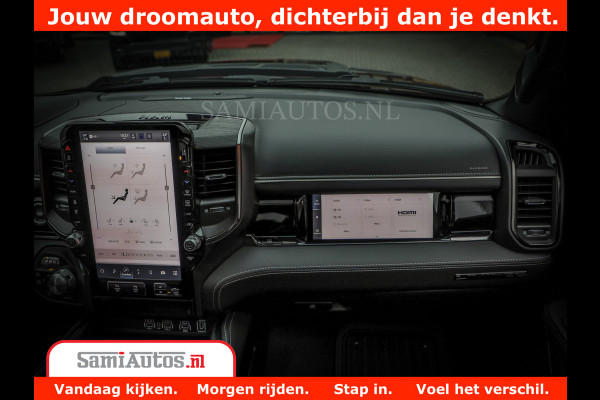 Dodge Ram 1500 Limited Night H.O 540HP 706Nm | Massage + Full Option | De Meest Luxe en Volle Pick-Up in zijn Klasse | Comfortabele Dubbele Cabine met Royale 5 Zitplaatsen | BPM vrij | Nu Leverbaar uit Voorraad | Voorraad Nr 2338 - 5404