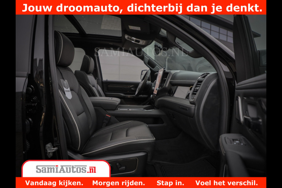 Dodge Ram 1500 Limited Night H.O 540HP 706Nm | Massage + Full Option | De Meest Luxe en Volle Pick-Up in zijn Klasse | Comfortabele Dubbele Cabine met Royale 5 Zitplaatsen | BPM vrij | Nu Leverbaar uit Voorraad | Voorraad Nr 2338 - 5404