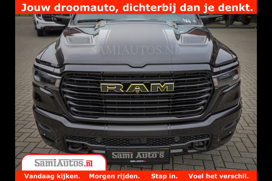 Dodge Ram 1500 Night Premium | Full Option | De Meest Luxe Pick-Up in zijn Klasse | Comfortabele Dubbele Cabine met Royale 5 Zitplaatsen | BPM vrij | Nu Leverbaar uit Voorraad | Voorraad Nr 2288 - 4952