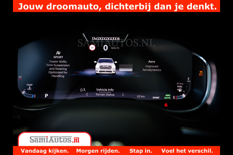 Dodge Ram 1500 Night Premium | Full Option | De Meest Luxe Pick-Up in zijn Klasse | Comfortabele Dubbele Cabine met Royale 5 Zitplaatsen | BPM vrij | Nu Leverbaar uit Voorraad | Voorraad Nr 2288 - 4952