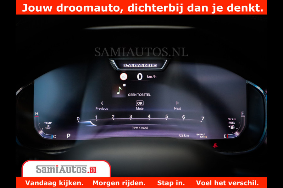 Dodge Ram 1500 Night Premium | Full Option | De Meest Luxe Pick-Up in zijn Klasse | Comfortabele Dubbele Cabine met Royale 5 Zitplaatsen | BPM vrij | Nu Leverbaar uit Voorraad | Voorraad Nr 2288 - 4952