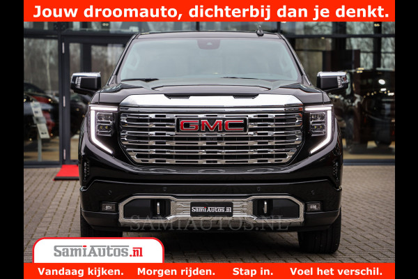 GMC Sierra DENALI | All-In Prijs | 6,2 V8 Full Option | De Meest Luxe Pick-Up in zijn Klasse | Comfortabele Dubbele Cabine met Royale 5 Zitplaatsen | BPM vrij | Nu Leverbaar uit Voorraad | Voorraad Nr 433587