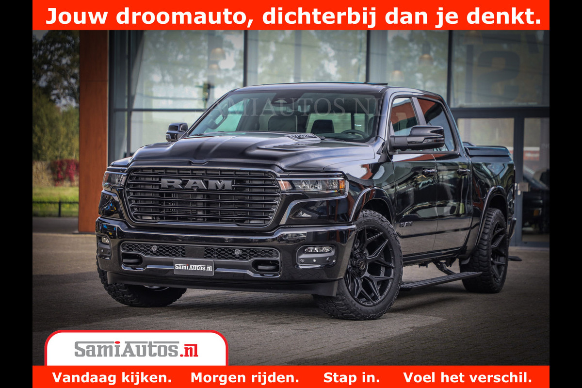 Dodge Ram 1500 Night Premium | Full Option | De Meest Luxe Pick-Up in zijn Klasse | Comfortabele Dubbele Cabine met Royale 5 Zitplaatsen | BPM vrij | Nu Leverbaar uit Voorraad | Voorraad Nr 2285 - 7648 Dodge Ram 1500 Night Premium | Full Option | De Meest Luxe Pick-Up in zijn Klasse | Comfortabele Dubbele Cabine met Royale 5 Zitplaatsen | BPM vrij | Nu Leverbaar uit Voorraad | Voorraad Nr 2285 - 7648