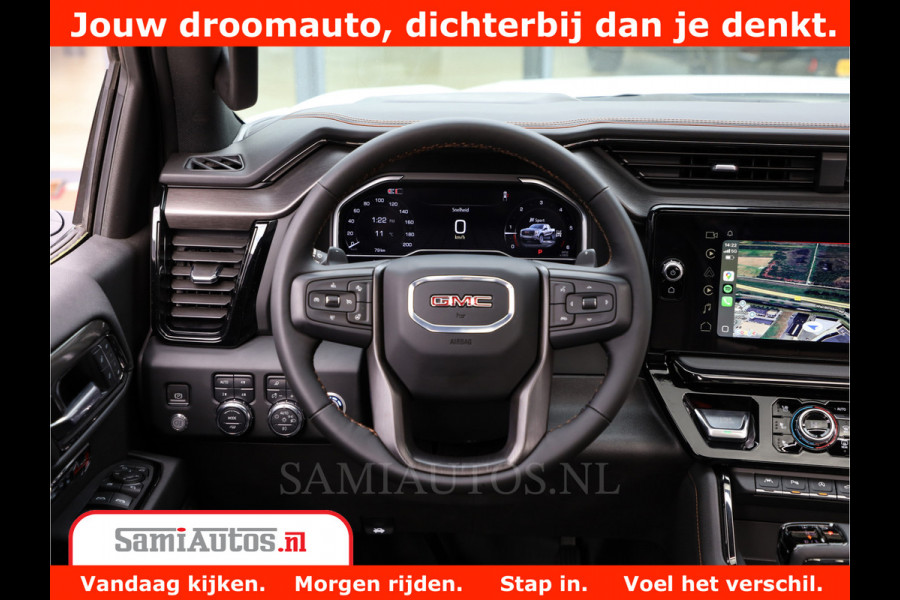GMC Sierra AT4 | 6.2 V8 | Prijs Compleet met Garantie en Lpg en Rijklaarmaak kosten | Comfortabele Dubbele Cabine met 5 Zitplaatsen | BPM vrij | Nu Leverbaar uit Voorraad | Voorraad Nr 2241 -  8521 |