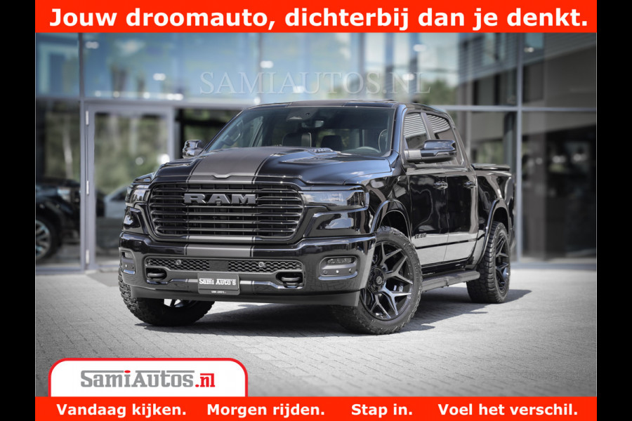 Dodge Ram 1500 Laramie Night | Face Lift | 420Pk 636 Nn | Extra Groot Scherm + Passagiers Scherm | Comfortabele Dubbele Cabine met Royale 5 Zitplaatsen | BPM vrij | Nu Leverbaar uit Voorraad | Voorraad Nr  2220 - 5039