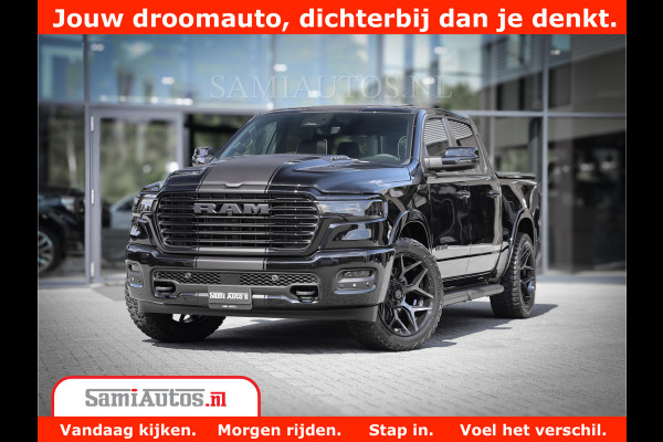 Dodge Ram 1500 Laramie Night | Face Lift | 420Pk 636 Nn | Extra Groot Scherm + Passagiers Scherm | Comfortabele Dubbele Cabine met Royale 5 Zitplaatsen | BPM vrij | Nu Leverbaar uit Voorraad | Voorraad Nr  2220 - 5039