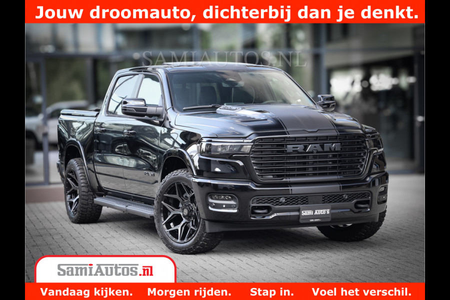 Dodge Ram 1500 Laramie Night | Face Lift | 420Pk 636 Nn | Extra Groot Scherm + Passagiers Scherm | Comfortabele Dubbele Cabine met Royale 5 Zitplaatsen | BPM vrij | Nu Leverbaar uit Voorraad | Voorraad Nr  2220 - 5039