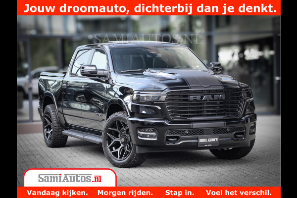 Dodge Ram 1500 Laramie Night | Face Lift | 420Pk 636 Nn | Extra Groot Scherm + Passagiers Scherm | Comfortabele Dubbele Cabine met Royale 5 Zitplaatsen | BPM vrij | Nu Leverbaar uit Voorraad | Voorraad Nr  2220 - 5039