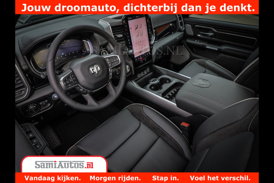 Dodge Ram 1500 Laramie Night | Face Lift | 420Pk 636 Nn | Extra Groot Scherm + Passagiers Scherm | Comfortabele Dubbele Cabine met Royale 5 Zitplaatsen | BPM vrij | Nu Leverbaar uit Voorraad | Voorraad Nr  2220 - 5039