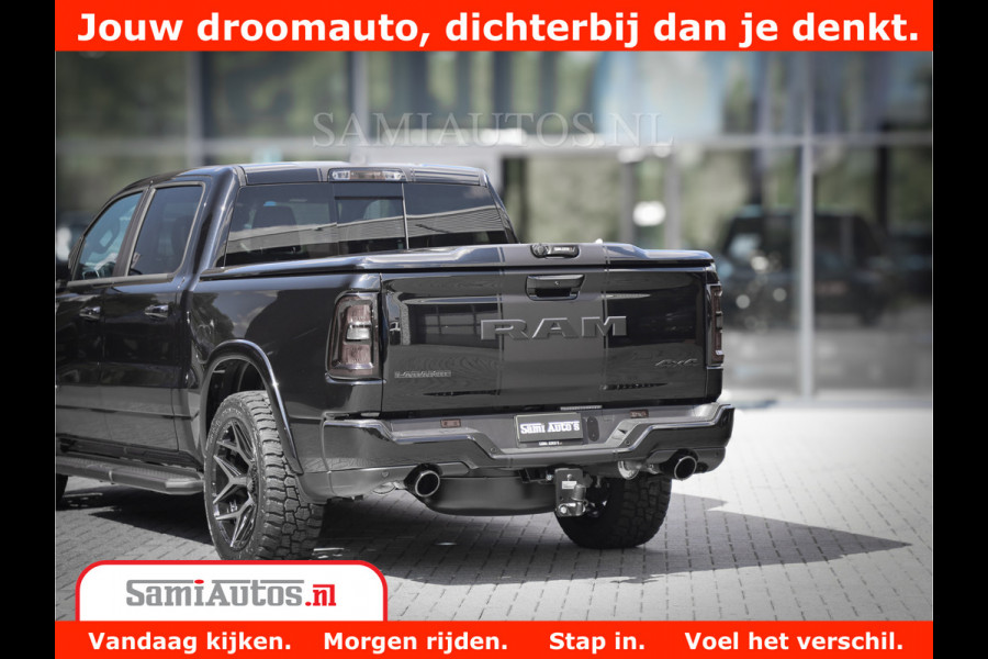 Dodge Ram 1500 Laramie Night | Face Lift | 420Pk 636 Nn | Extra Groot Scherm + Passagiers Scherm | Comfortabele Dubbele Cabine met Royale 5 Zitplaatsen | BPM vrij | Nu Leverbaar uit Voorraad | Voorraad Nr  2220 - 5039
