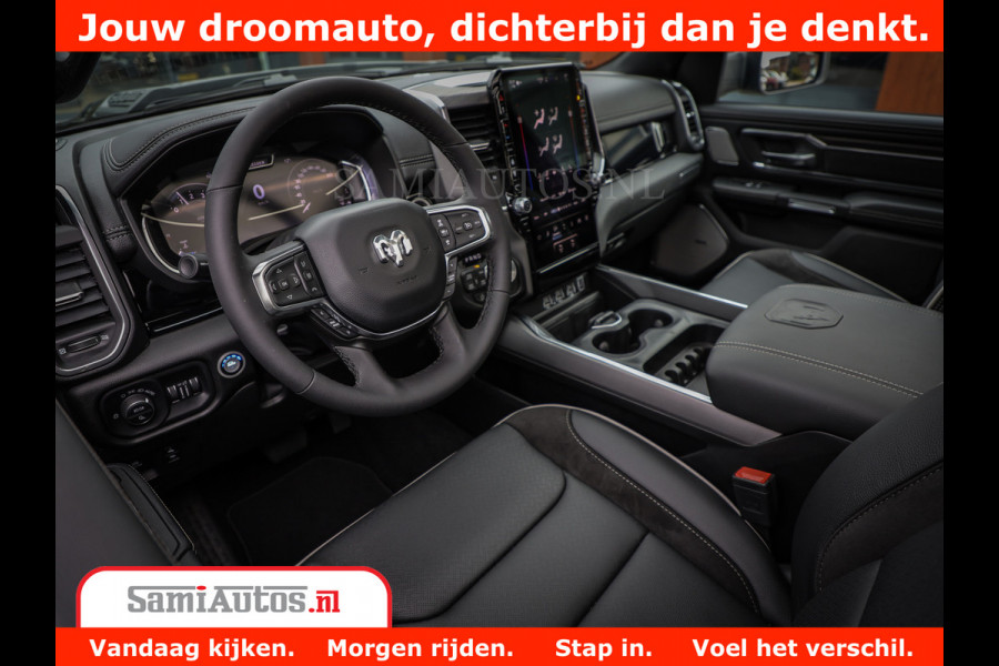 Dodge Ram 1500 Laramie Night | Face Lift | 420Pk 636 Nn | Extra Groot Scherm + Passagiers Scherm | Comfortabele Dubbele Cabine met Royale 5 Zitplaatsen | BPM vrij | Nu Leverbaar uit Voorraad | Voorraad Nr  2220 - 5039