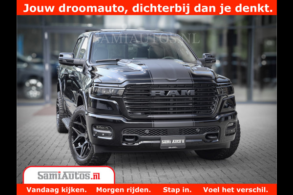 Dodge Ram 1500 Laramie Night | Face Lift | 420Pk 636 Nn | Extra Groot Scherm + Passagiers Scherm | Comfortabele Dubbele Cabine met Royale 5 Zitplaatsen | BPM vrij | Nu Leverbaar uit Voorraad | Voorraad Nr  2220 - 5039
