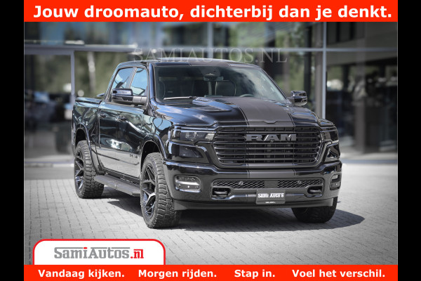 Dodge Ram 1500 Laramie Night | Face Lift | 420Pk 636 Nn | Extra Groot Scherm + Passagiers Scherm | Comfortabele Dubbele Cabine met Royale 5 Zitplaatsen | BPM vrij | Nu Leverbaar uit Voorraad | Voorraad Nr  2220 - 5039
