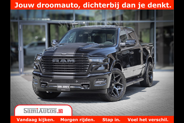 Dodge Ram 1500 Laramie Night | Face Lift | 420Pk 636 Nn | Extra Groot Scherm + Passagiers Scherm | Comfortabele Dubbele Cabine met Royale 5 Zitplaatsen | BPM vrij | Nu Leverbaar uit Voorraad | Voorraad Nr  2220 - 5039