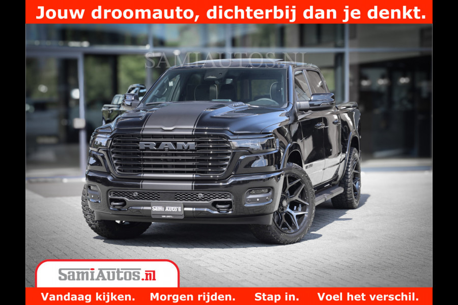 Dodge Ram 1500 Laramie Night | Face Lift | 420Pk 636 Nn | Extra Groot Scherm + Passagiers Scherm | Comfortabele Dubbele Cabine met Royale 5 Zitplaatsen | BPM vrij | Nu Leverbaar uit Voorraad | Voorraad Nr  2220 - 5039