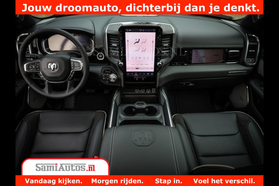 Dodge Ram 1500 Laramie Night | Face Lift | 420Pk 636 Nn | Extra Groot Scherm + Passagiers Scherm | Comfortabele Dubbele Cabine met Royale 5 Zitplaatsen | BPM vrij | Nu Leverbaar uit Voorraad | Voorraad Nr  2220 - 5039