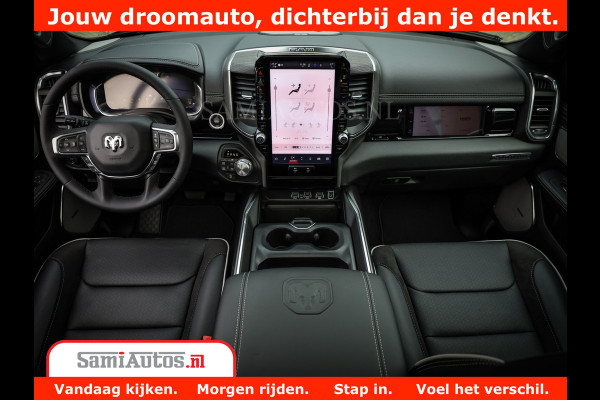 Dodge Ram 1500 Laramie Night | Face Lift | 420Pk 636 Nn | Extra Groot Scherm + Passagiers Scherm | Comfortabele Dubbele Cabine met Royale 5 Zitplaatsen | BPM vrij | Nu Leverbaar uit Voorraad | Voorraad Nr  2220 - 5039
