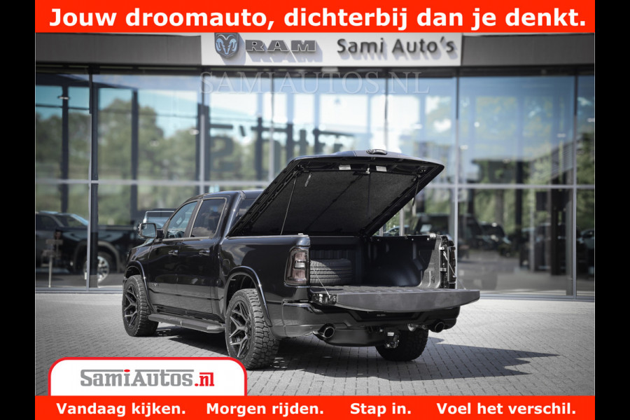 Dodge Ram 1500 Laramie Night | Face Lift | 420Pk 636 Nn | Extra Groot Scherm + Passagiers Scherm | Comfortabele Dubbele Cabine met Royale 5 Zitplaatsen | BPM vrij | Nu Leverbaar uit Voorraad | Voorraad Nr  2220 - 5039