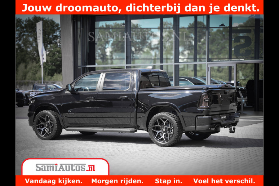 Dodge Ram 1500 Laramie Night | Face Lift | 420Pk 636 Nn | Extra Groot Scherm + Passagiers Scherm | Comfortabele Dubbele Cabine met Royale 5 Zitplaatsen | BPM vrij | Nu Leverbaar uit Voorraad | Voorraad Nr  2220 - 5039