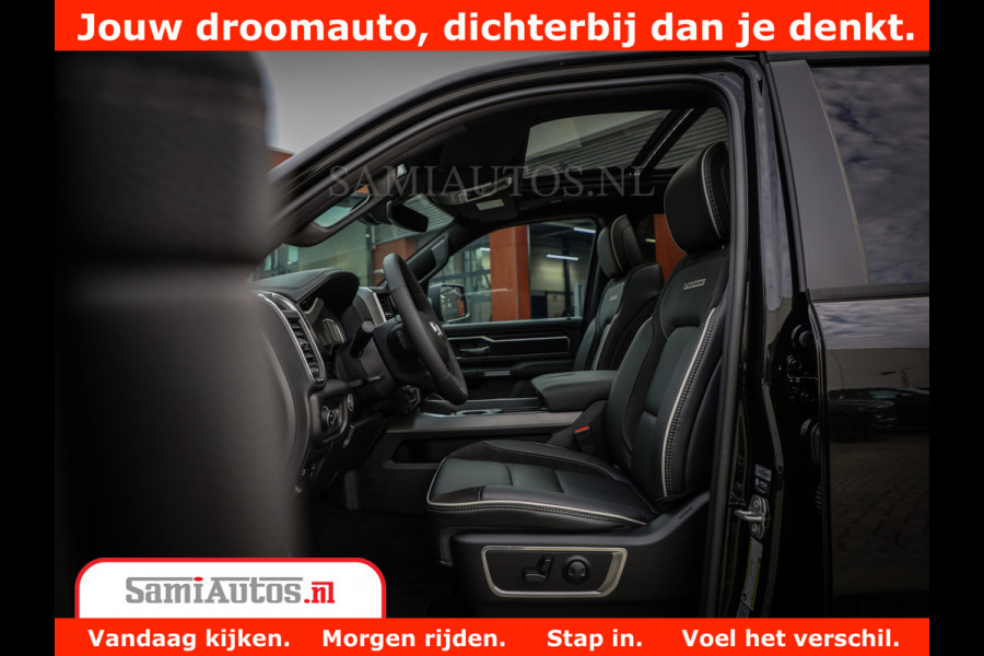 Dodge Ram 1500 Laramie Night | Face Lift | 420Pk 636 Nn | Extra Groot Scherm + Passagiers Scherm | Comfortabele Dubbele Cabine met Royale 5 Zitplaatsen | BPM vrij | Nu Leverbaar uit Voorraad | Voorraad Nr  2220 - 5039