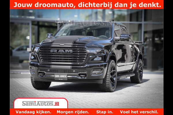 Dodge Ram 1500 Laramie Night | Face Lift | 420Pk 636 Nn | Extra Groot Scherm + Passagiers Scherm | Comfortabele Dubbele Cabine met Royale 5 Zitplaatsen | BPM vrij | Nu Leverbaar uit Voorraad | Voorraad Nr  2220 - 5039