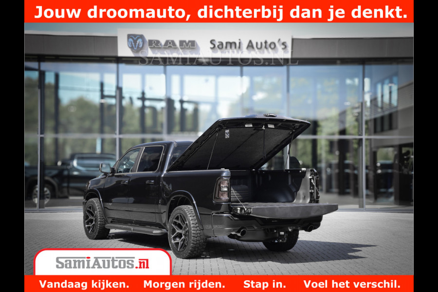 Dodge Ram 1500 Laramie Night | Face Lift | 420Pk 636 Nn | Extra Groot Scherm + Passagiers Scherm | Comfortabele Dubbele Cabine met Royale 5 Zitplaatsen | BPM vrij | Nu Leverbaar uit Voorraad | Voorraad Nr  2220 - 5039