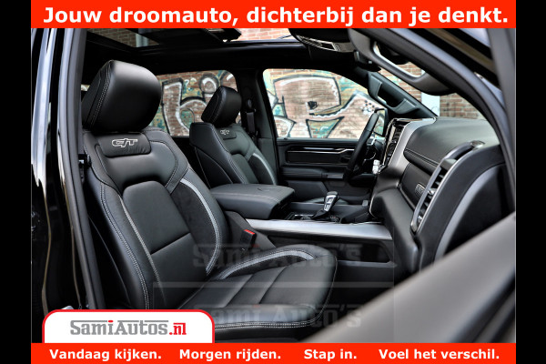 Dodge Ram 1500 GT EDITION | 5.7 V8 HEMI | VIRTUAL COCKPIT | HEAD-UP | ADAPTIVE CRUISE | 360 CAMERA | TRX PACK | Comfortabele Dubbele Cabine met Royale 5 Zitplaatsen | BPM vrij BPM vrij | Nu Leverbaar uit Voorraad | Voorraad Nr 2436