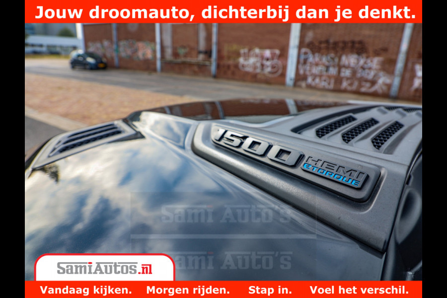 Dodge Ram 1500 GT EDITION | 5.7 V8 HEMI | VIRTUAL COCKPIT | HEAD-UP | ADAPTIVE CRUISE | 360 CAMERA | TRX PACK | Comfortabele Dubbele Cabine met Royale 5 Zitplaatsen | BPM vrij BPM vrij | Nu Leverbaar uit Voorraad | Voorraad Nr 2436