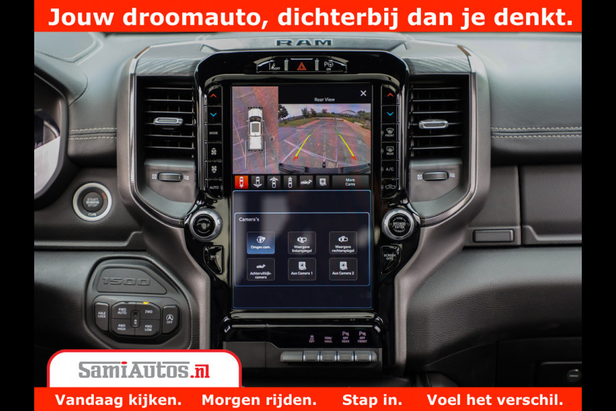 Dodge Ram 1500 GT EDITION | 5.7 V8 HEMI | VIRTUAL COCKPIT | HEAD-UP | ADAPTIVE CRUISE | 360 CAMERA | TRX PACK | Comfortabele Dubbele Cabine met Royale 5 Zitplaatsen | BPM vrij BPM vrij | Nu Leverbaar uit Voorraad | Voorraad Nr 2436